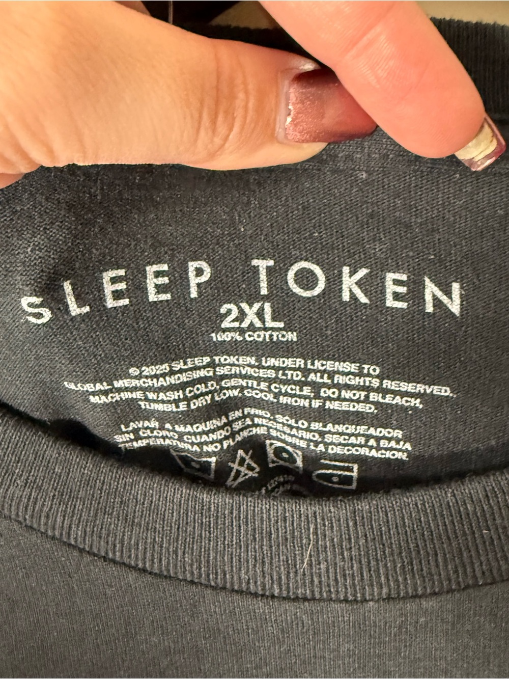 Sleep Token Short Sleeve Graphic Tee Shirt Plus Size XXL - Picture 2 of 5